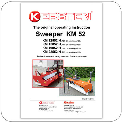 Instruction Manual KM 52 Series Sweepers