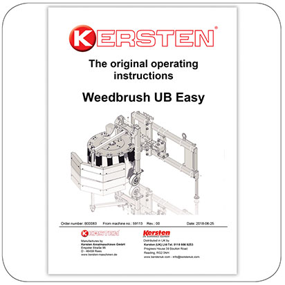 Instruction Manual Weedbrush UB Easy - B00083