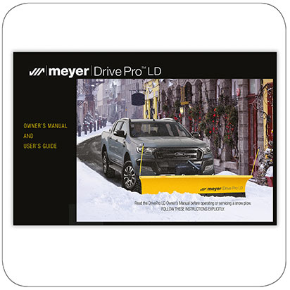 Owners and Parts Manual Meyer Drivepro LD Snow Plough 2019 onwards