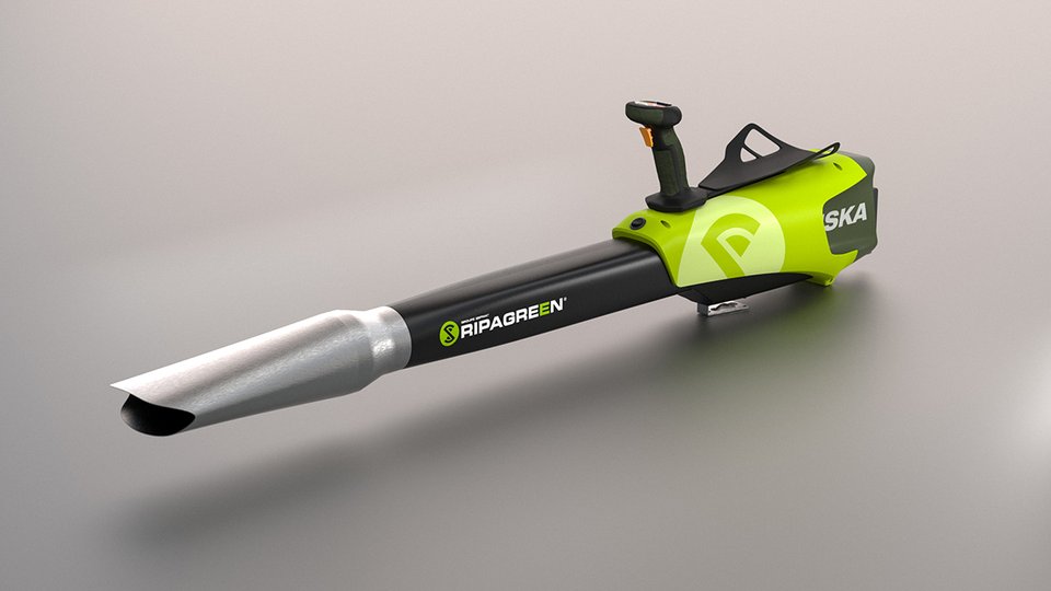 The Iska Hybrid Pro hot air weed killer with integrated blower function