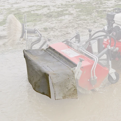 Pedestrian Two Wheel Tractor with brush guard