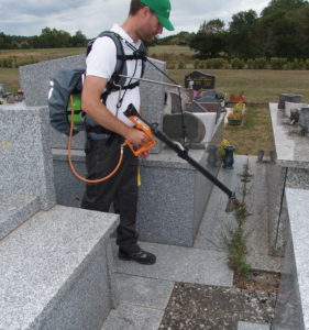 Weeding in Cemeteries without using Chemical Pesticides - Cover Image