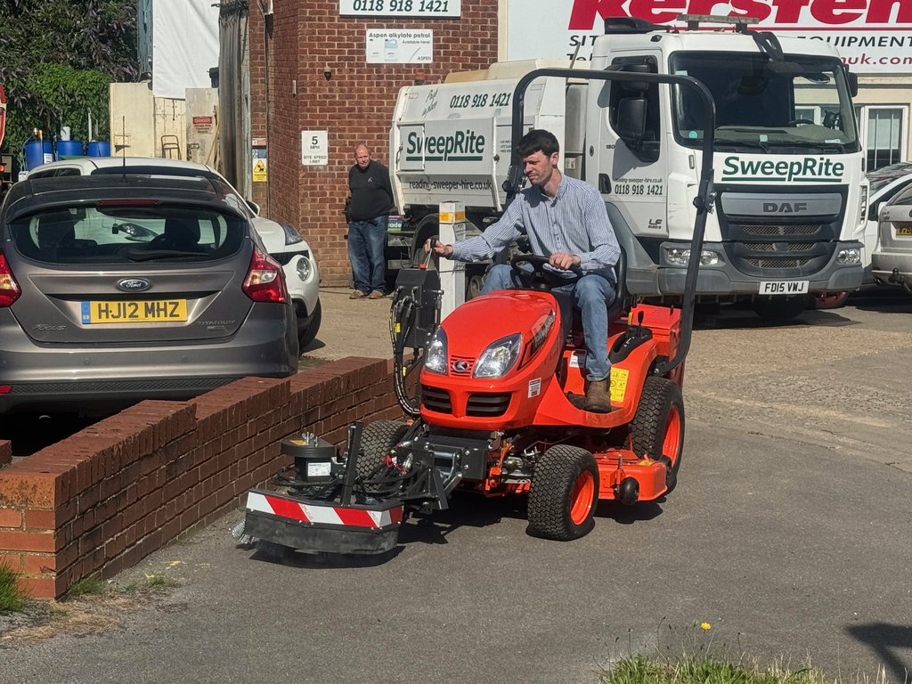 Case Study: Weed Brush, Sweeper, Blowers and more attachments for Kubota GR2120 Ride-on Mower - Cover Image