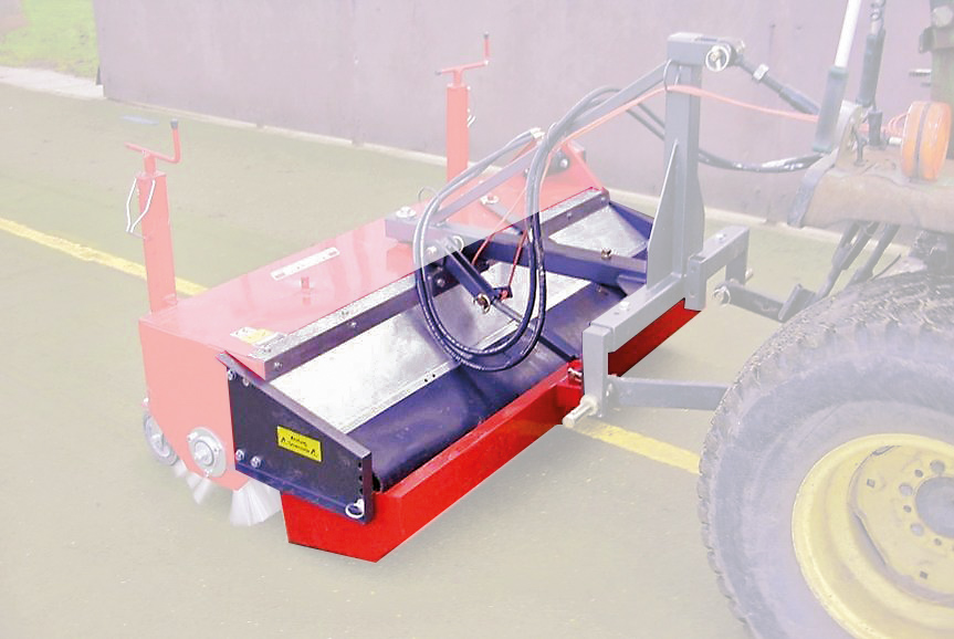 Collector Box 125cm for HKM Sweeper - Manual Emptying