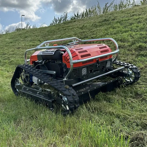 Hycut Remote Controlled Mower on steep Bank