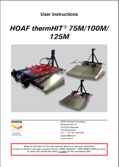 Instruction Manual HOAF thermHIT® 75M/100M/ 125M