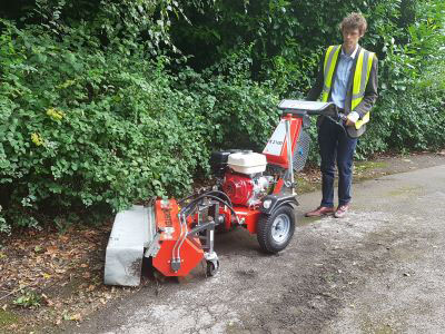 Sweeper - Kersten K2100 - Hydraulic 2 Wheel Tractor