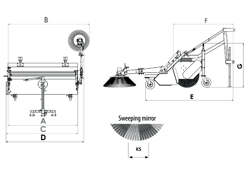 Kersten KM52 Sweeper Technical Drawings