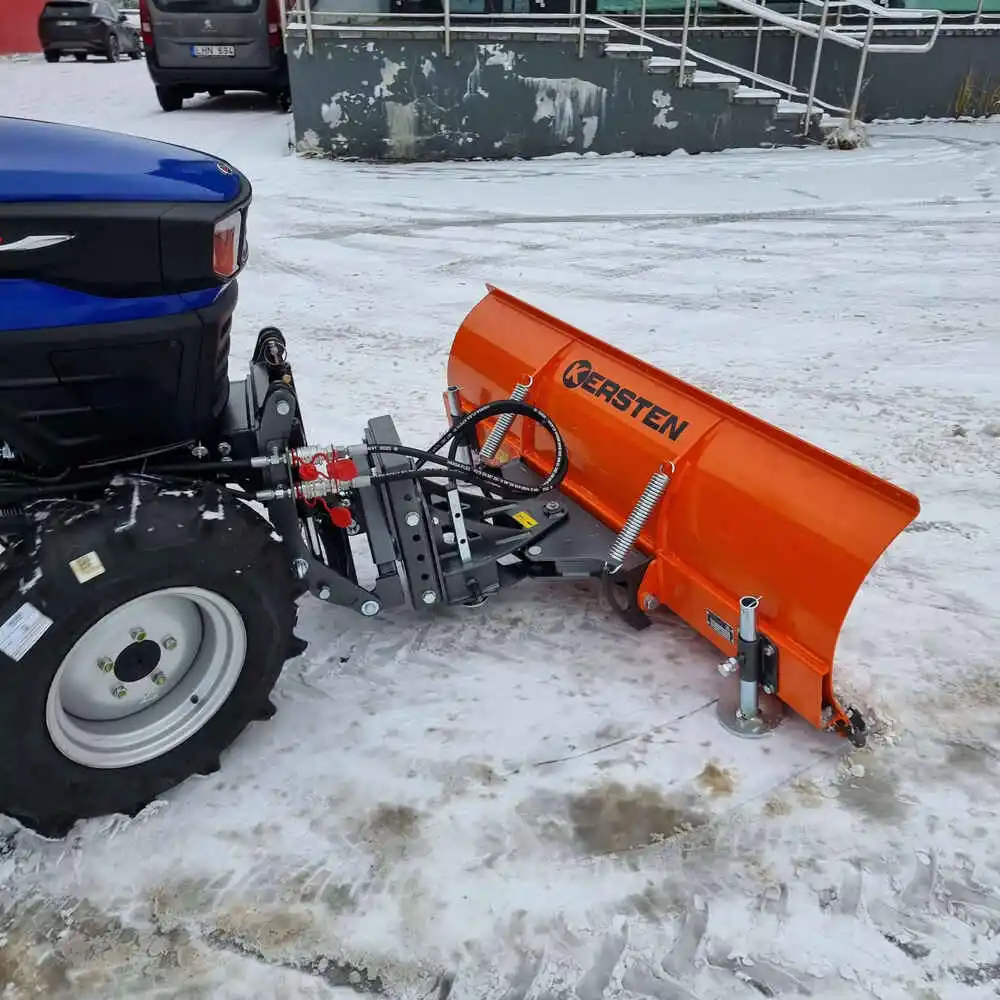 Kersten snow plough on tractor