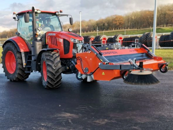 Case Study: Front Mounted Sweeper for a Kubota M7172 Tractor - Cover Image
