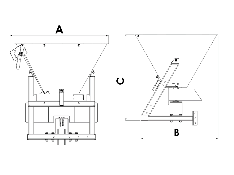 Kersten SLDST 70 K 35 Spreader Technical Drawings