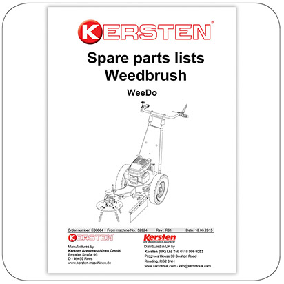 Spare part list - Kersten Weedo - E00064