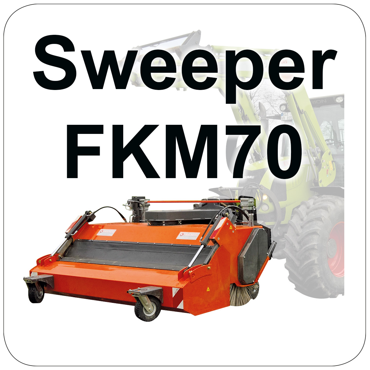 Kersten KM 70 series Front Mounted Sweepers for Tractors and Loaders  - 80 - 250hp