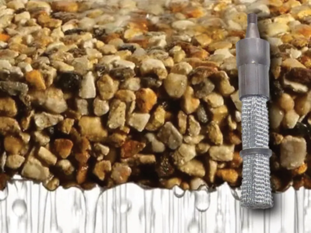 Brush tool illustration for gravel over a hard underlying surface