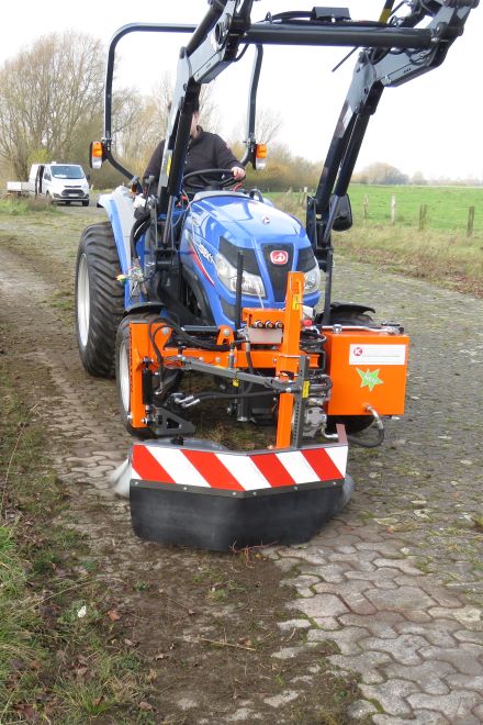 Manage established weeds with a compact tractor attachment