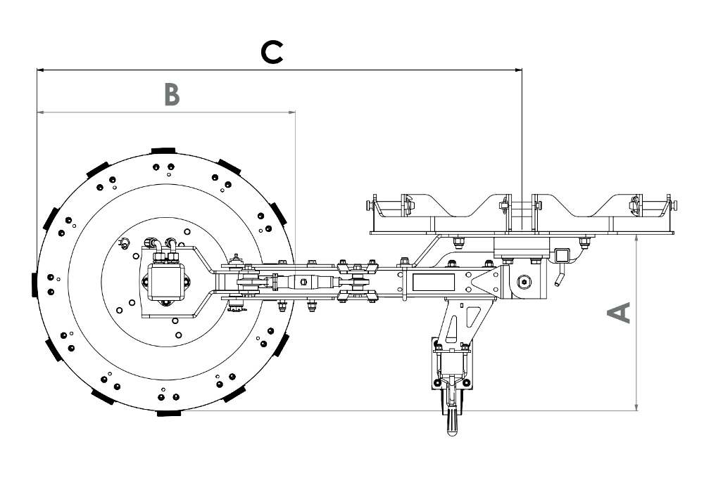 UB-EASY-PAK-FL Weedbrush Technical Drawings