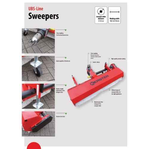 Information Sheet - Sweeper Attachment for Pedestrian UBS-series