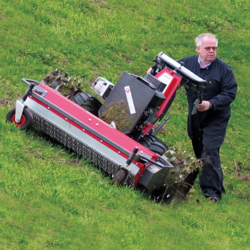 Flail mowing with Alpin 23 power unit