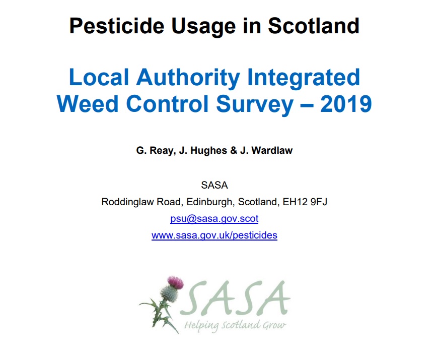 Scottish Local Authority Integrated Weed Control Survey - Cover Image