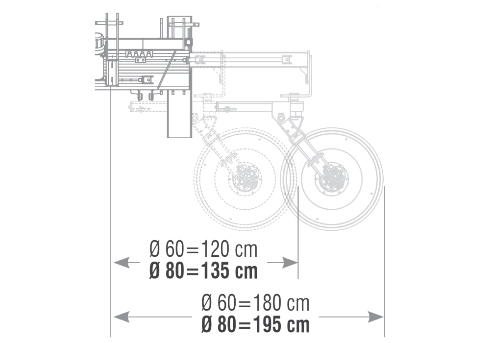 ITX Singola Spring-Loaded Inter-Row Disc Technical Drawing